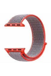 Apple Watch Seri 1 2 3 Için 38 Mm Dokuma Kordon Elektrik Pembe - 1