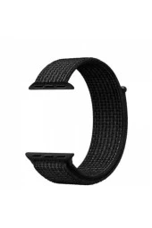 Apple Watch Seri 5 Için 44 Mm Dokuma Kordon Siyah Beyaz - 1