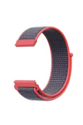 Amazfit Bip Uyumlu Dokuma Kordon Elektrik Pembe - 1