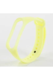 Xiaomi Mi Band 4 Için Sarı Fosforlu Silikon Kordon - 1
