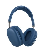 AURIS ARS AirP9 Kablosuz Bluetooth Kulaklık  Katlanabilir Mikrofonlu, Yüksek Ses Kalitesi Mavi - 1