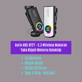 Auris ARS-BT27 5.3 Wireless Makaralı Yaka Klipsli Motorcu Kulaklığı thumbnail 2
