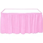 Metalize Masa Eteği -Pembe Renk - 1