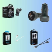 Araç İçi Telefon Tutucu, Hızlı Şarj ve Kablo Seti: Tüm İhtiyaçlar Tek Pakette! - 1