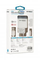 Syrox Q30 Micro Data 2A Hızlı Quick Şarj Aleti - 1