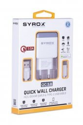 Syrox Q32 Type-C Hızlı Quick Şarj Aleti 3.0A - 1