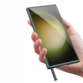 Galaxy S23 Ultra Kılıf Wireless Şarj Özellikli Zore Kıpta Magsafe Silikon Kılıf - 8