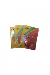 A4 Renkli Fotokopi Kağıdı 5 Renk 80 Gr 3 Paket 300 Adet - 1