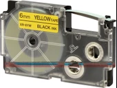 Casio Xr-6yw1 Etiket Yazıcısı Kartuşu Sarı Zemin Üzerine Siyah Baskı 6 mm 8 Metre thumbnail 1