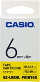 Casio Xr-6yw1 Etiket Yazıcısı Kartuşu Sarı Zemin Üzerine Siyah Baskı 6 mm 8 Metre thumbnail 2