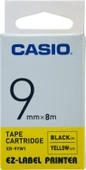 Casio Xr-9yw1 Etiket Yazıcısı Kartuşu Sarı Zemin Üzerine Siyah Baskı 9mm x 8 Metre - 2