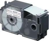Casio XR-24WE1 (We/bk) Etiket Yazıcısı Kartuşu Beyaz Renk Üstüne Siyah Baskı - 1