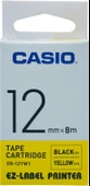 Casio XR-12YW1 Etiket Yazıcısı Kartuşu Sarı Zemin Üzerine Siyah Baskı 12MM Yükseklik - 8 Metre Uzunl - 2