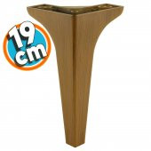 Mobilya Kanepe Çekyat Sehpa TV Ünitesi Koltuk Ayağı 19 cm Koyu Kahverengi Baza Ayak thumbnail 1