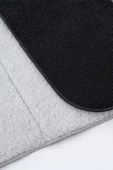 Siyah Microwell 3 Prç Set Microfiber Bulaşık Kurutma Matı 3'lü Mutfak Seti Kurulama Bezi Örtüsü - 4