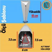 Mobilya Kanepe Sehpa TV Ünitesi Koltuk Ayağı 15 cm Krom Baza Ayak - 2