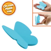 Kelebek Çocuk Bebek Genç Odası Çekmece Dolap Kapak Kulpu Kulbu Plastik Mat Mavi Kulp 32 Mm thumbnail 1