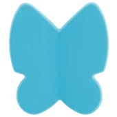 Kelebek Çocuk Bebek Genç Odası Çekmece Dolap Kapak Kulpu Kulbu Plastik Mat Mavi Kulp 32 Mm thumbnail 3