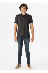 Polo Yaka Armürlü Siyah Erkek T-shirt Ts1014000267 thumbnail 1