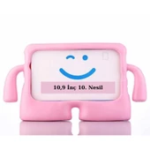 Apple iPad 10,9 inç 10. Nesil Uyumlu iBuy Standlı Fuchsia Yumuşak Eğlenceli Çocuk Tablet Kılıfı thumbnail 1