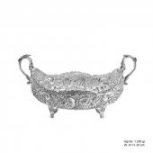 Gül Desenli Gümüş Boller - 1