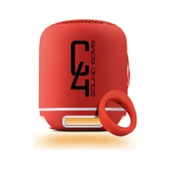 POWERWAY C4 TAŞINABİLİR SESE DUYARLI LED IŞIKLI BLUETOOTH HOPARLÖR SES BOMBASI - 1