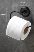 Sas Haus Yapışkanlı Tuvalet Kağıtlığı Wc Kağıtlık Tuvalet Kağıdı Askısı Siyah - 2