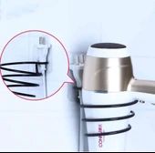 Sas Haus Yapışkanlı Saç Kurutmalık Siyah , Sihirli Yapışkanlı Siyah Saç Kurutma Makine Askısı S-01 - 3