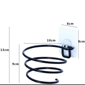 Sas Haus Yapışkanlı Saç Kurutmalık Siyah , Sihirli Yapışkanlı Siyah Saç Kurutma Makine Askısı S-01 thumbnail 4