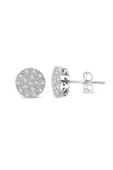 0.49 Ct Pırlanta Coronet Küpe - 1