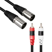 Ayt Powermaster 2 Xlr Dişi 2 Rca Renkli Kablo 3 Metre - 1