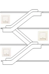 Viko Karre Krem Deviatör - Permütatör - Ara Vavien Çerçeveli thumbnail 4