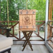 Veraart Whiskey Bar  Ahşap İçki Viski Dolabı - 1