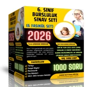 2026 6. Sınıf Bursluluk Sınav Seti (6 Fasikül Kitap) - 6