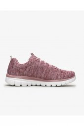 Skechers GRACEFUL-TWİSTED FORTUNE Kadın Pembe Spor Ayakkabı - 12614 MVE - 2