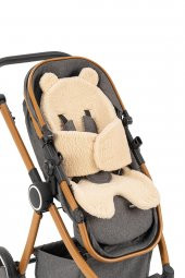 Wellgro Teddy Bear Çok Fonksiyonlu Peluş Ped, Bebek Arabası Minderi - 1