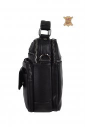 Elatae Ççs Çok Gözlü Hakiki Deri Erkek Çantası Siyah 31437 - 3