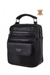 Elatae Ççs Çok Gözlü Hakiki Deri Erkek Çantası Siyah 31437 - 4