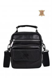 Elatae Ççs Çok Gözlü Hakiki Deri Erkek Çantası Siyah 31438 thumbnail 2