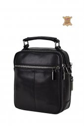 Elatae Ççs Çok Gözlü Hakiki Deri Erkek Çantası Siyah 31438 thumbnail 6