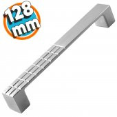 Mobilya Mutfak Dolabı Çekmece Dolap Kapak Kulpu Kulbu Krom 128 mm Metal Kulp - 1