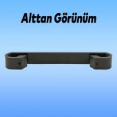 Mobilya Dolap Kapak Çekmece Kulpu Mat Siyah Metal 128 mm thumbnail 4