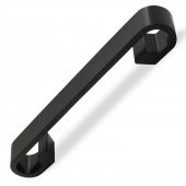 Mobilya Dolap Kapak Çekmece Kulpu Mat Siyah Metal 128 mm thumbnail 5