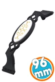 Mobilya Mutfak Dolabı Çekmece Dolap Kapak Kulpu Kulbu Siyah 96 mm Metal Kulp - 1