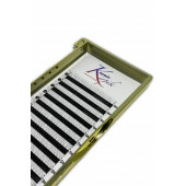 Kaşmir Kirpik Volume hazır demet D kıvrım 3D 0.07 mm mix kutu kirpik - 1