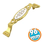 Mobilya Mutfak Dolabı Çekmece Dolap Kapak Kulpu Kulbu Altın 96 mm Metal Kulp - 2