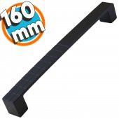 Mobilya Mutfak Dolabı Çekmece Dolap Kapak Kulpu Kulbu Siyah 160 mm Metal Kulp - 1