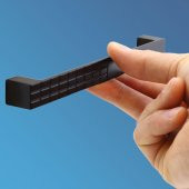 Mobilya Mutfak Dolabı Çekmece Dolap Kapak Kulpu Kulbu Siyah 160 mm Metal Kulp - 4