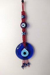 Cam Nazar Kötü Göz Kovucu Hand Made Ağaç Duvar Dekorasyonu Makrome Nazarlık Duvar Ağaç Ev Süsü - 3