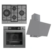 Ferre STEAMART&FRYART Serisi Buharlı Pişirme Gri Set (ED078 + XE64CPR +D079 ) - 1